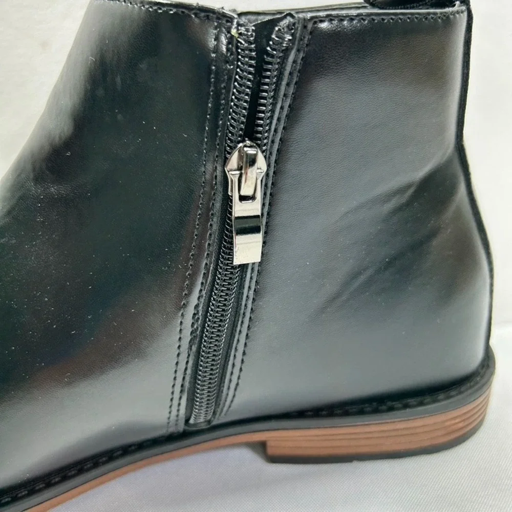 New York & Company‎ Men's David Chelsea Boots Almond Toe Black US 12